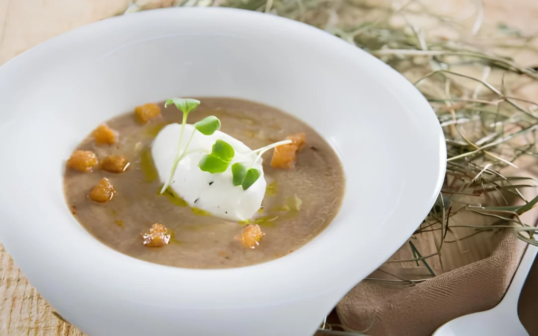 Velouté de lentilles et chantilly de curry