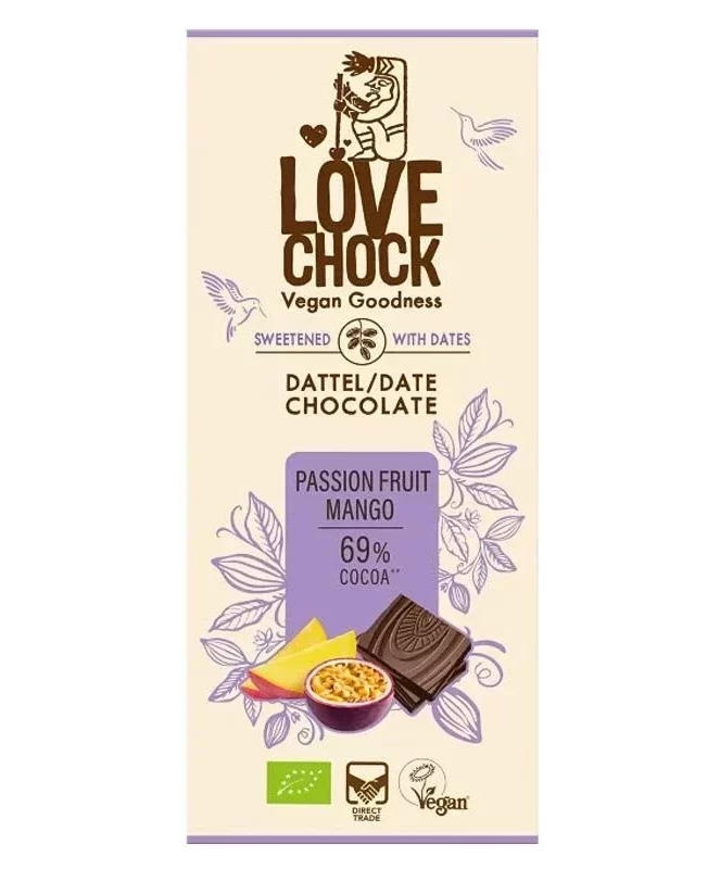 Chocolat vegan au fruit de la passion Love Chock