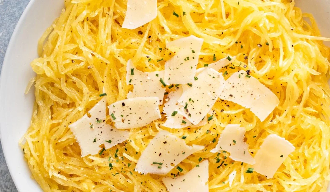 Courge spaghetti aux quatre fromages