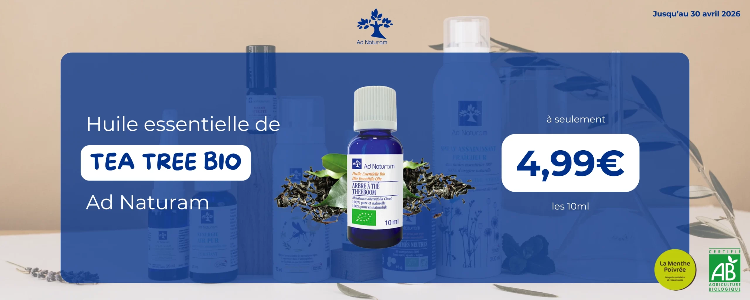 réduction Tea tree bio Ad Naturam